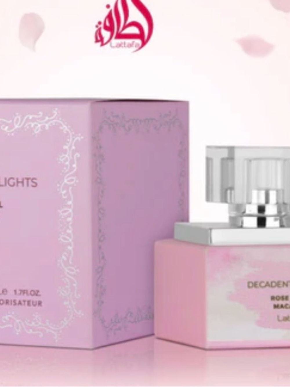 Laktafa Decadent Lights Rose Perfume for Women - Pink